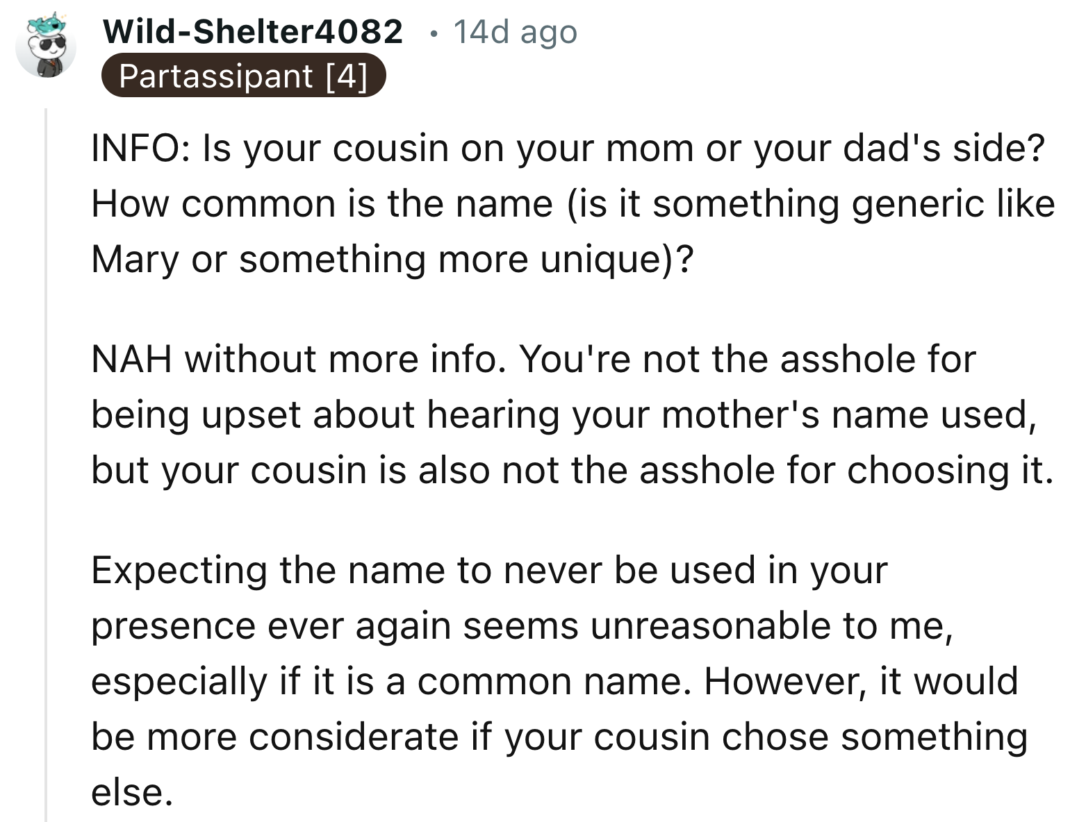 Expecting No One To Use The Name Is Unreasonable