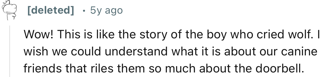 “Wow! This is like the story of the boy who cried wolf.”