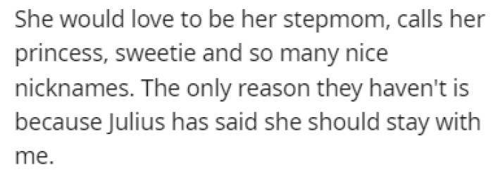 Julius' girlfriend, Katja, would love to raise Annabella, but Julius believes that she should stay with OP