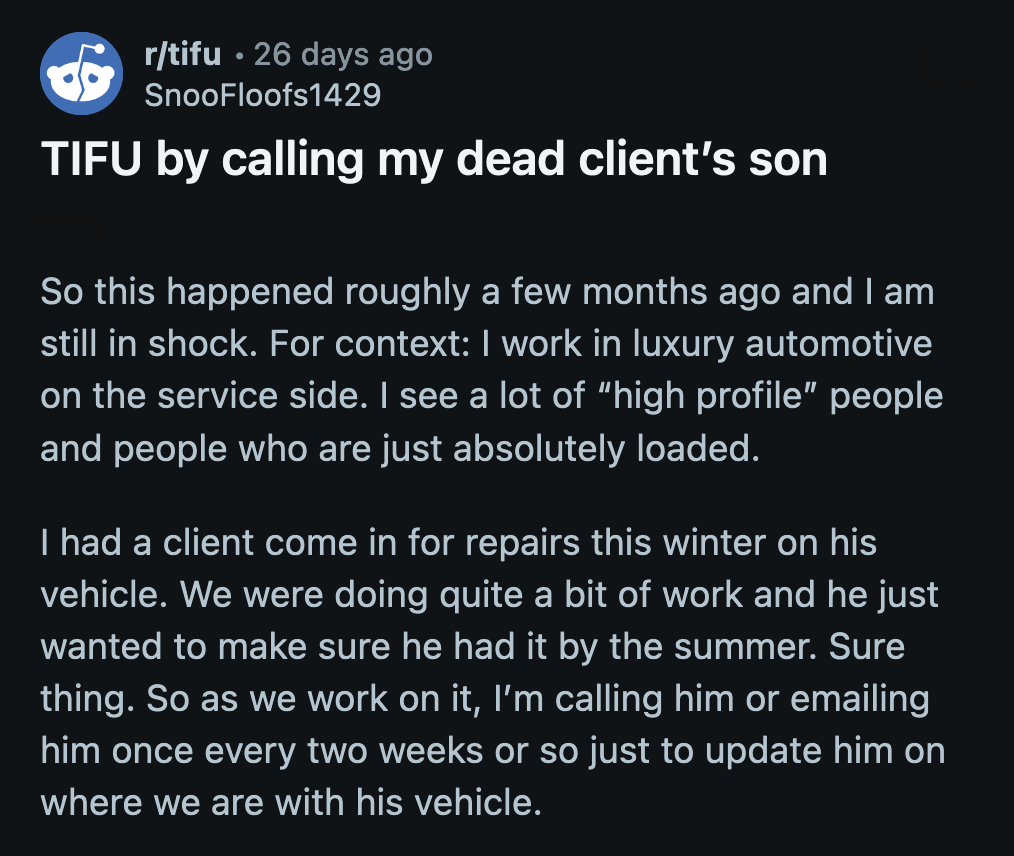 The client answered OP's call, but wherever he was sounded too noisy for them to have a productive conversation. OP thought he was in an amusement park.