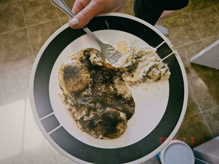 "My Dad's Black Eggs? That's Pepper"