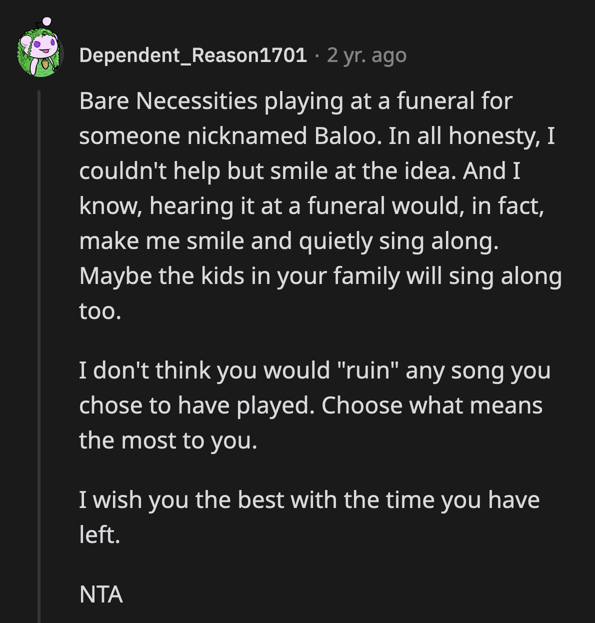 Associating a song with memories of a loved one wouldn't ruin the song.