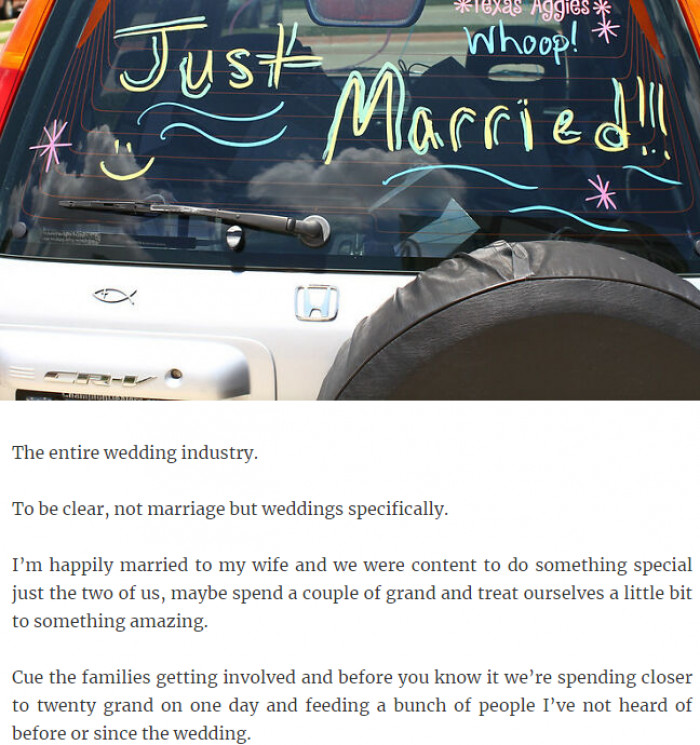 4. Add in the entire wedding industry