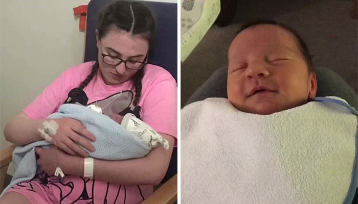 Melissa was just 15 when she gave birth to her son