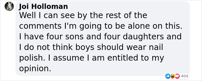 Being entitled to my opinion