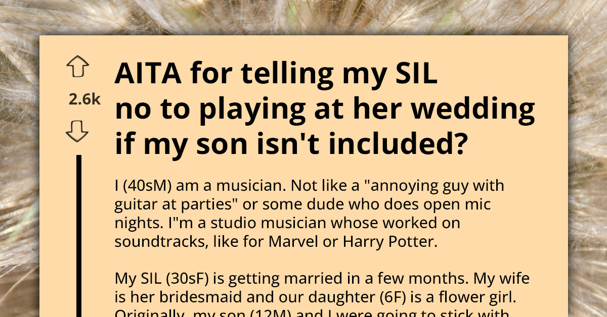 Musician Refuses To Perform At His Sister-In-Law's Wedding - Now The Family Is Calling Him Lazy