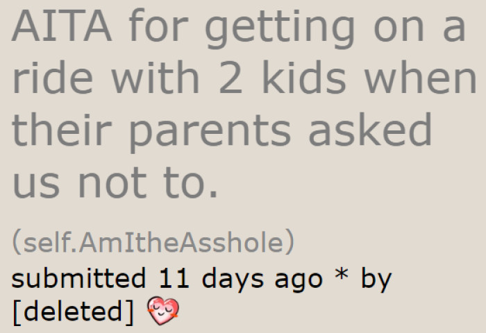 A father shared his encounter with entitled parents with Reddit users.