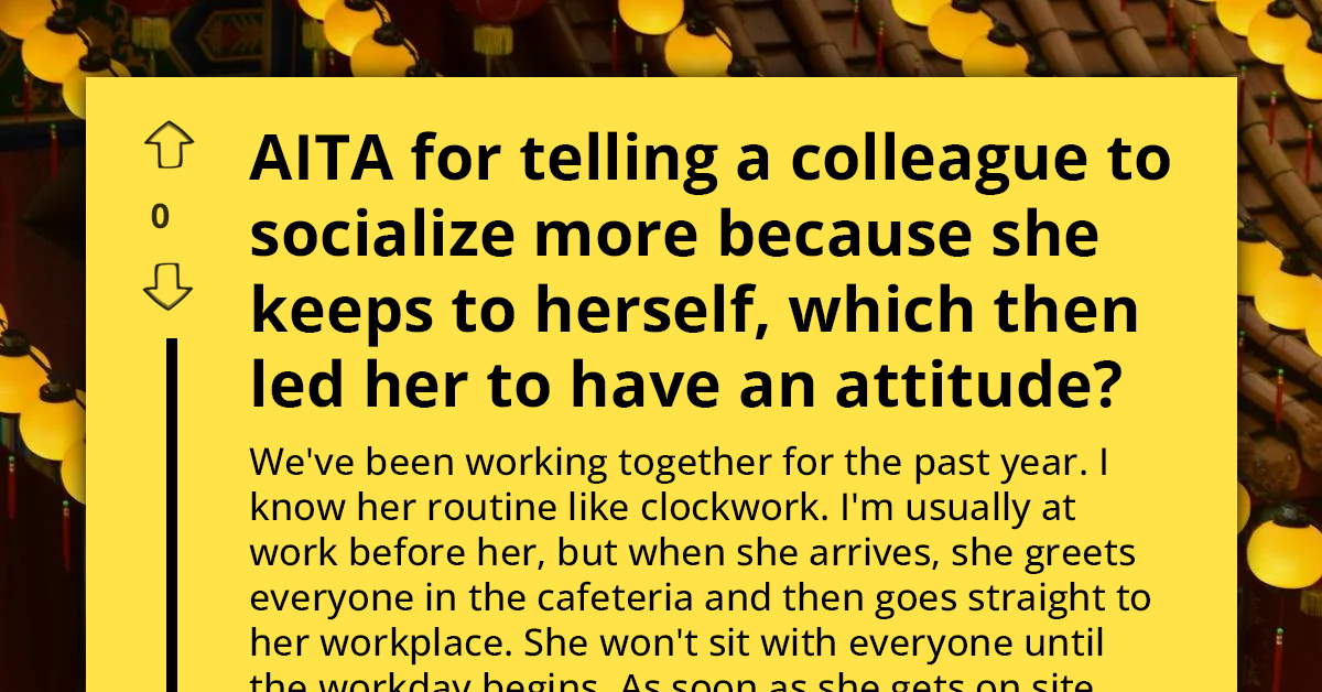 Redditor Faces Backlash For Criticizing Colleague's Introverted Behavior, Leading To Tense Workplace Confrontation