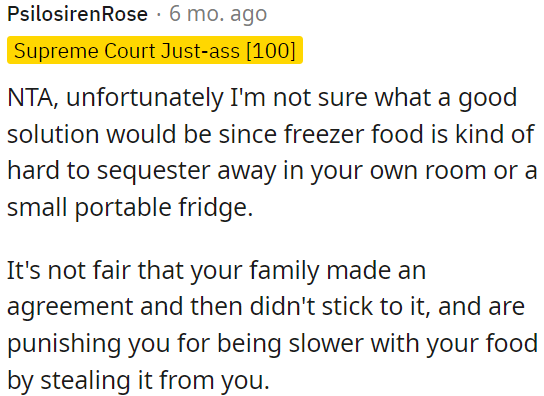 It's unfair that OP's family agreed to a plan but didn't follow through.