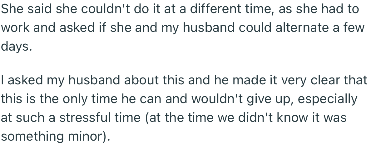 Unfortunately, Neither OP’s Sister Nor Her Husband Could Find Any Other Free Period to Visit Within the Day