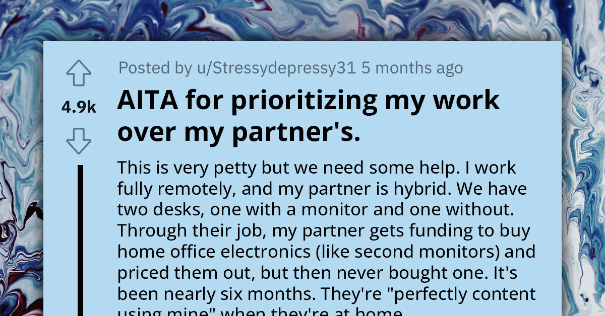 Redditor Asks If They Are In The Wrong For Prioritizing Their Work Over Their Partner's