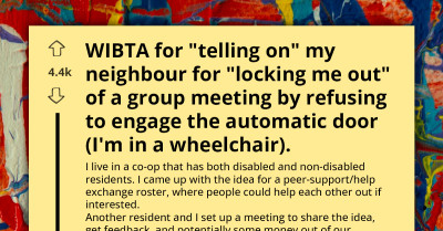 Rogue Co-Presenter Locks Disabled Resident Out Of Their Own Meeting And Confesses To Plotting Project Takeover Due To Wheelchair-Linked Inconveniences