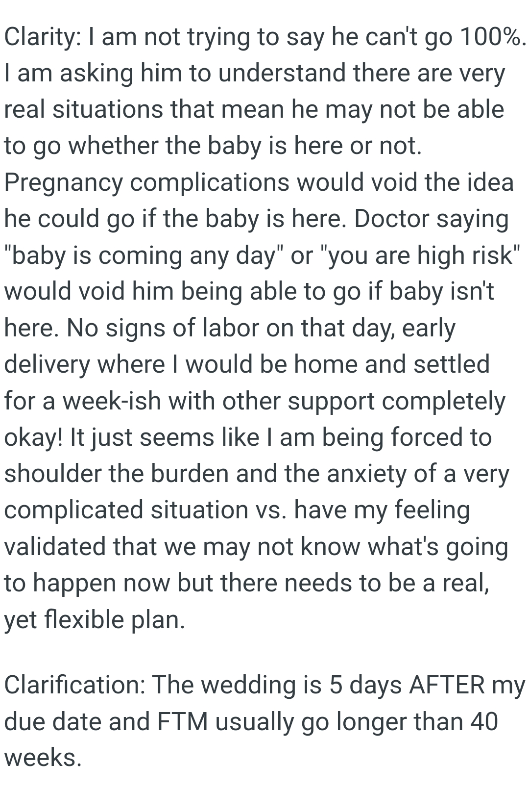 Being forced to shoulder the burden