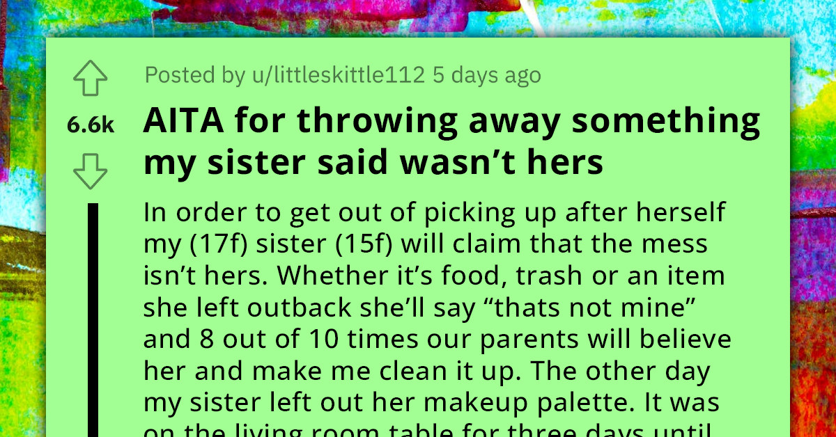 Frustrated Teen Tosses Out Makeup Palette In Attempt To Clean Up Mess Her Sister Made, Regrets Decision Later