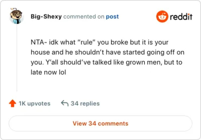 The guy simply has no right to go off on the OP.