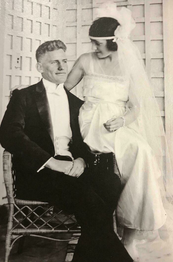 "My Grandparents On Their Wedding Day"