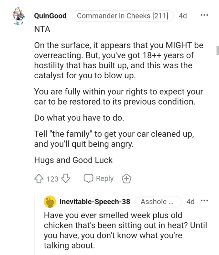 This was the catalyst for the OP to blow up