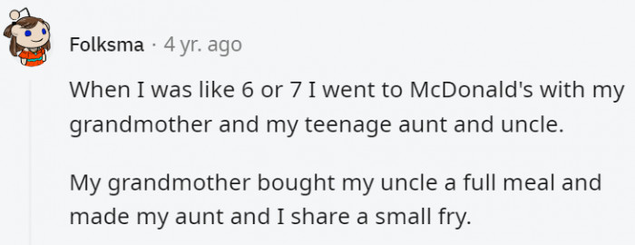 29. And they said granny didn't have favorites