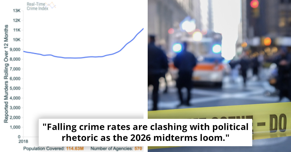 Trump's concise reaction to US experiencing 'largest annual decrease in homicides ever'