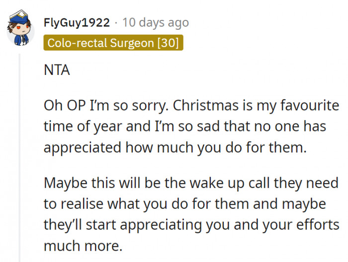 19. Hopefully, the family does wake up