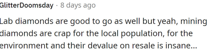 Lab diamonds have their advantages