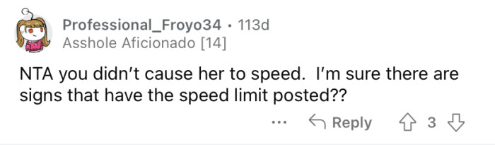 Surely she can read the signs.