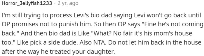 OP is not guilty in this situation