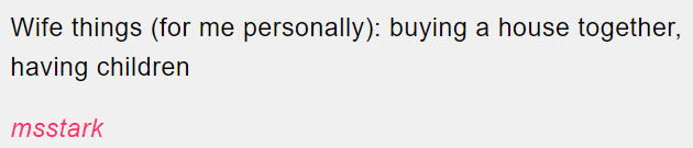 1. Purchasing a home jointly and starting a family.