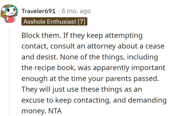 None of these things mattered then, don't let them matter now.