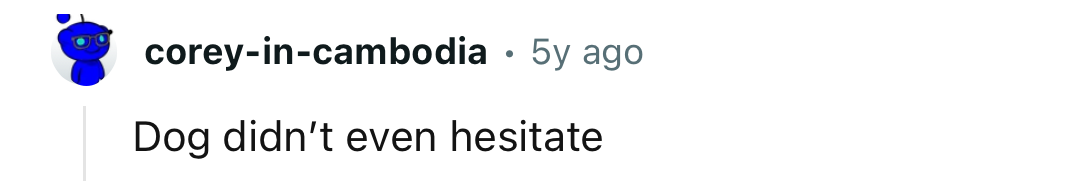 He didn't even care what was in the other bowl