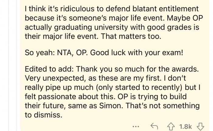 University matters too.