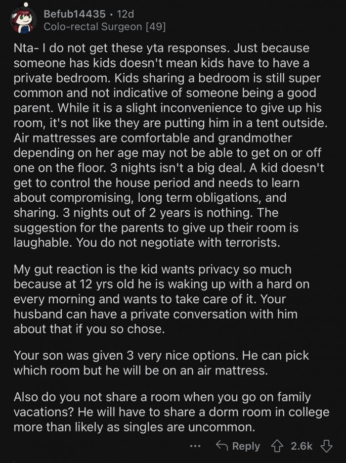 It's quite common for kids to share their rooms every now and then.