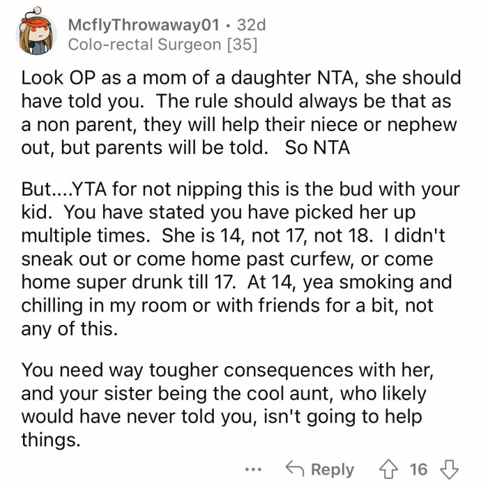 You need way tougher consequences with her...