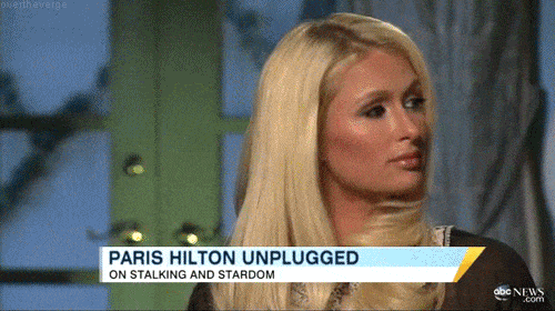 14. Moment when an interviewer asked Paris Hilton, 