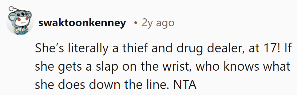 Thief and dealer at 17?