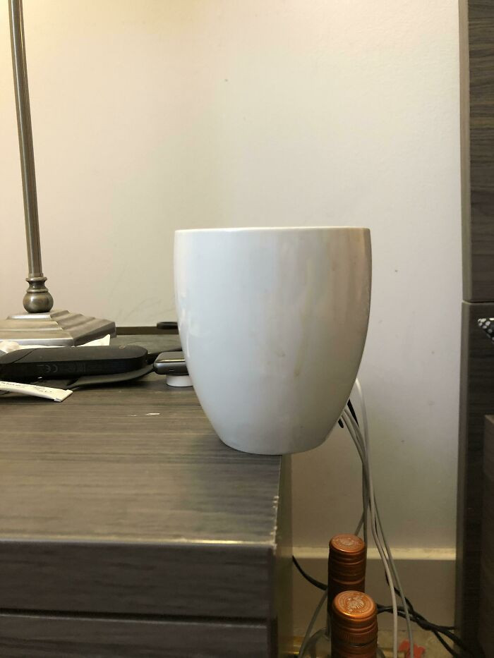 "How My Boyfriend Leaves His Coffee Cup Every Morning"