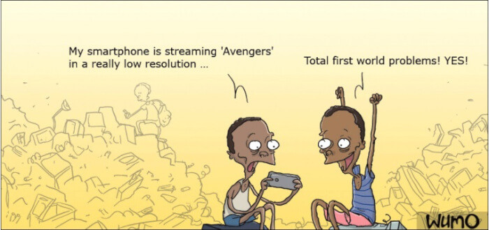 10. One of the problems of a first-world country