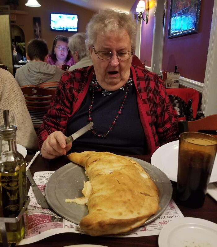 "My Grandma Ordered The 'Small' Stromboli! Never A Dull Moment With This Amazing Woman"