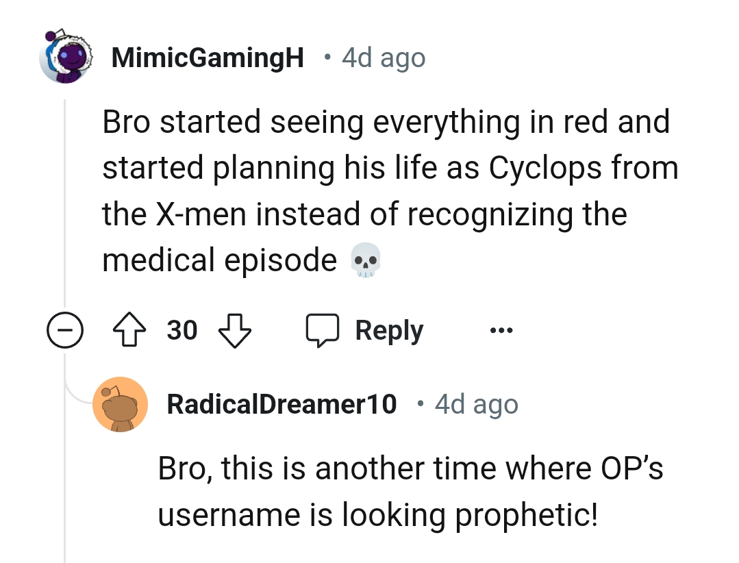 This Redditor believes OP's username is looking prophetic right now