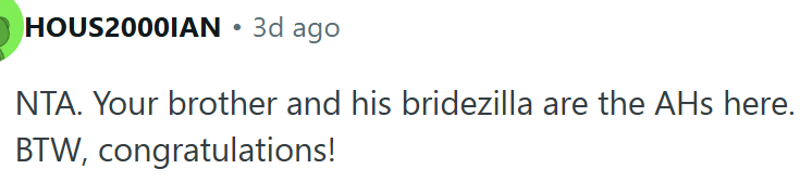 OP's Brother Is Wrong Here.