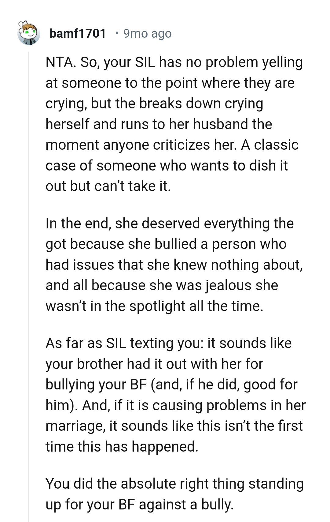 And the comments keep rolling in...