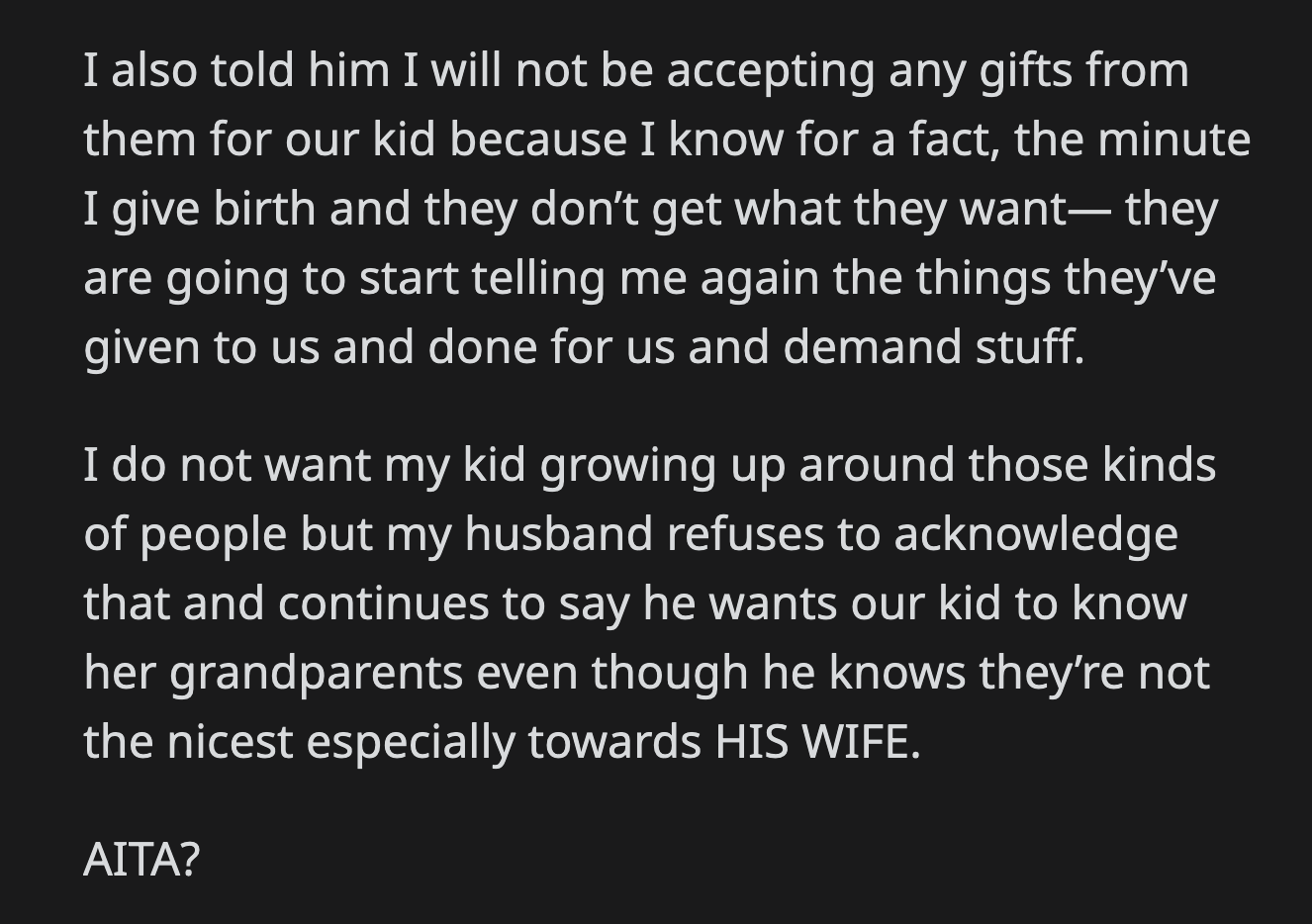 He said he wants their daughter to know her grandparents even if they didn't treat OP kindly.