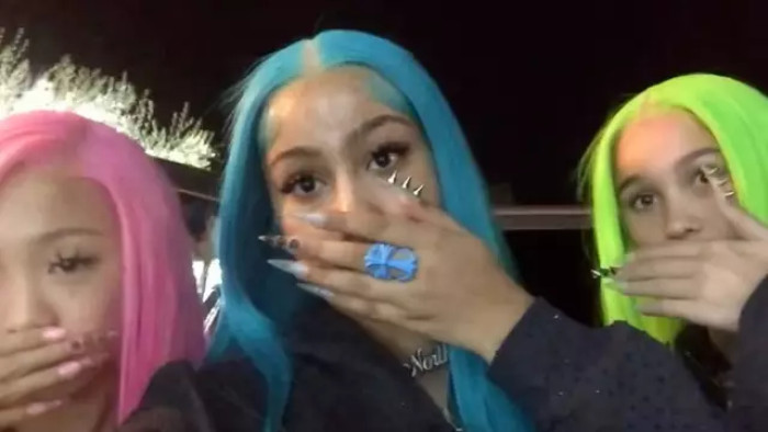 North shared an Instagram story featuring two of her friends, and everyone has their mouths covered