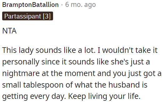 OP should keep living her life.