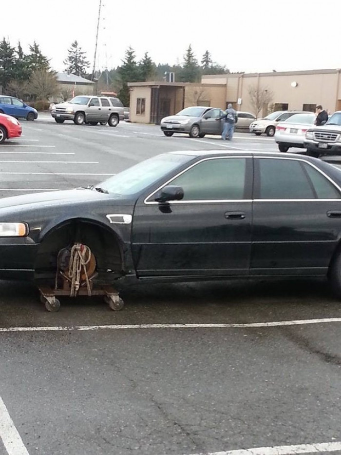 21. The most inventive, shitty spare tire @Walmart