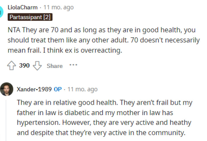 The ex is definitely overreacting because obviously he wanted to cover this up for a while longer for some odd reason.