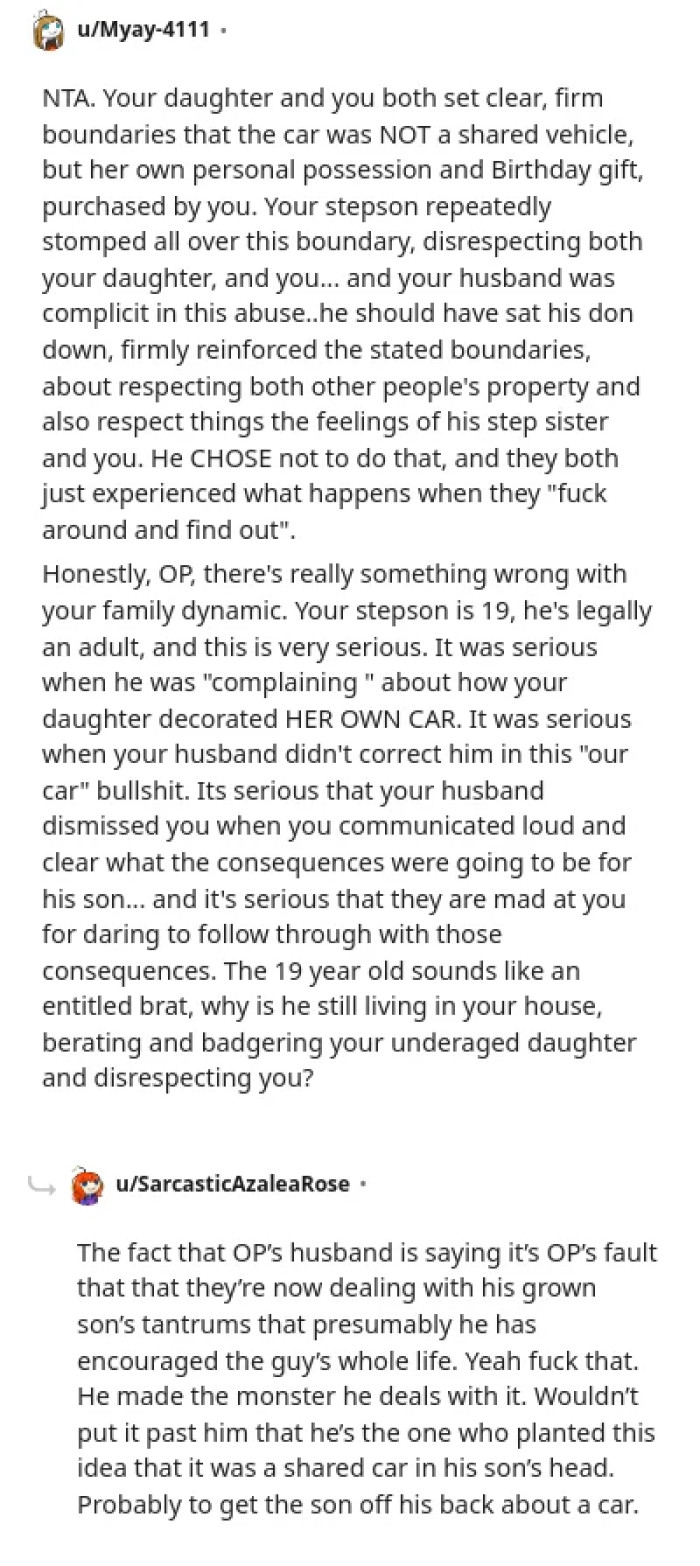 It is indeed a strange family dynamic.