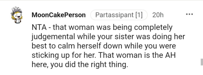 You did the right thing here