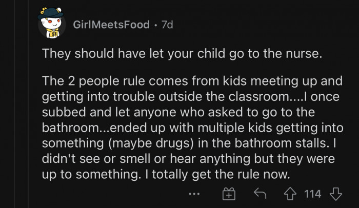 The rule makes sense in such situations.