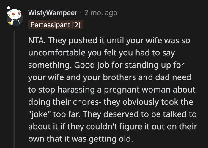 Can you imagine asking a postpartum woman to do your laundry and shop for groceries for you?